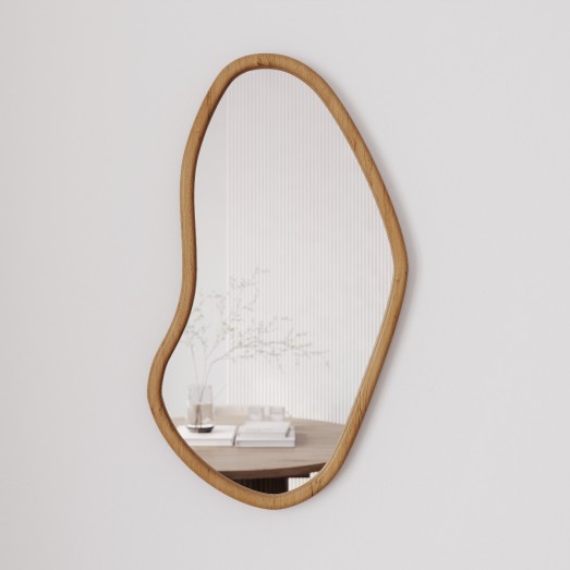 Зеркало (43х80 см) криволинейной формы ИНДО в раме 