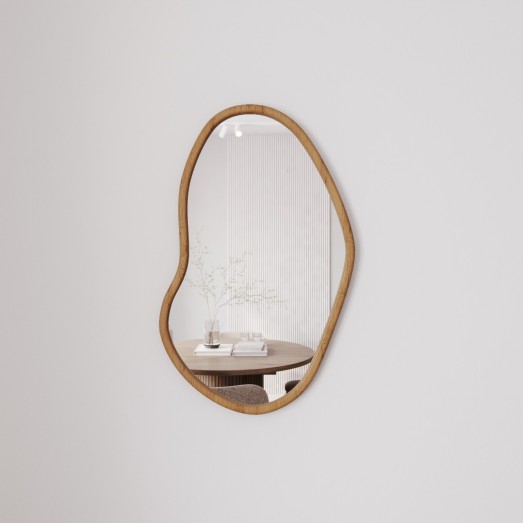 Зеркало (58х93 см) криволинейной формы ИНДО в раме 