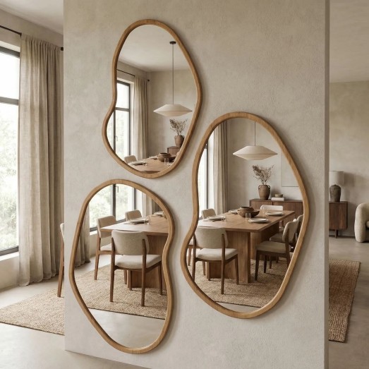 Зеркало (65х99 см) криволинейной формы ИНДО в раме 