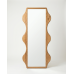 Зеркало неправильной формы ВОЛНЫ в дубовой раме (155х70 см)